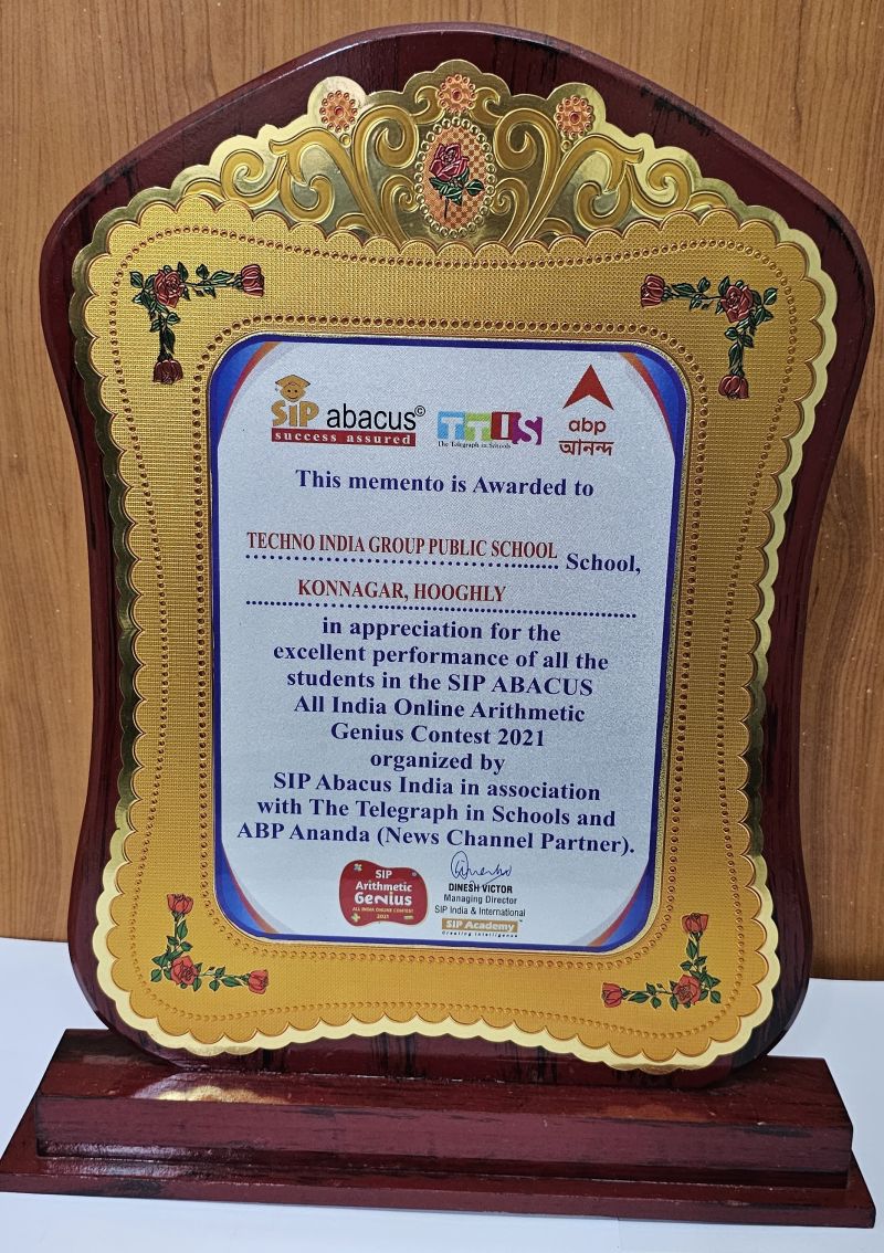 The excellent performance of all the students in the SIP ABACUS ALL India Online Arithmetic Genius Contest 2021 organized by SIP Abacus India In Schools